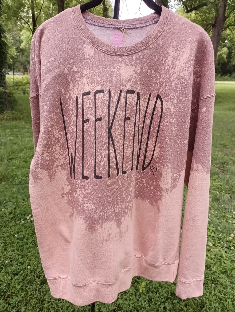 Weekend Sweatshirt Dip Dyed Bleached Size M